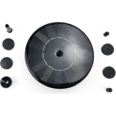 La pompe à fontaine solaire est amovible et convient aux bassins, piscines, jardins et décorations extérieures. (1/5)
