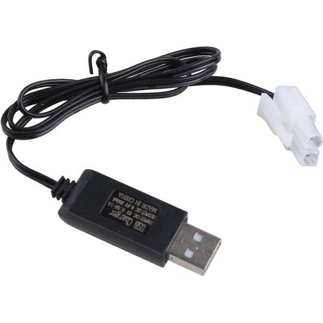 Chargeur pour batterie Ni-Cd/Ni-MH 9,6 V, entrée/sortie 250 mA, connecteur KET-2P pour jouets radiocommandés (1/4)