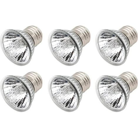 Bombilla de calor para tortugas de 25 W, UVA y UVB, para reptiles, lagartos, tortugas y acuarios (paquete de 6) (1/5)