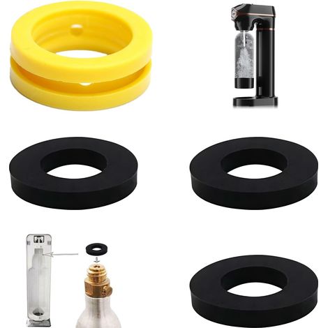 4 Pièces Joints de Rechange pour Sodastream Terra/ART/DUO - Joints pour Adaptateur CO2 - Compatibles avec Brita Sodastream Cystal Sodaclub Wassermaxx MySodaPop Spudelino