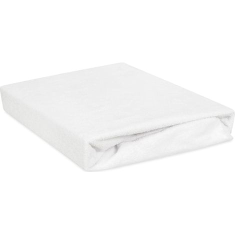 Serviette hygiénique imperméable 140 x 200 x 20 cm, éponge blanche (1/5)