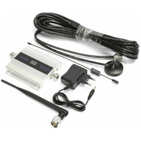 Amplificateur de Signal GSM 900MHz Répéteur 2G 3G 4G Amplificateur Cellulaire LTE DCS 1800 2100 Pour Téléphone Portable - UE (1/3)