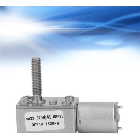 Moteur à engrenages à vis sans fin 4632-370 DC24V, filetage M833 mm, 150 tr/min (1/5)