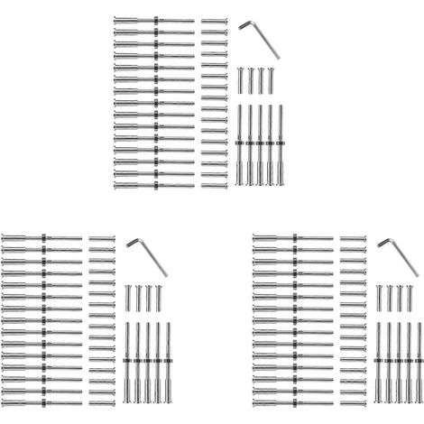 60 paires de tendeurs de câbles de garde-corps en acier inoxydable 316, avec rotule à tête plate. (1/5)