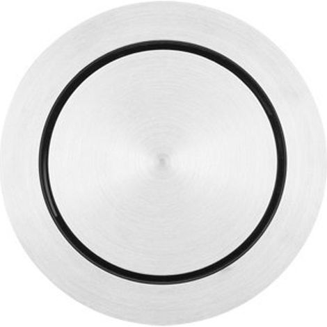 Wisa Solo Plaque de commande acier pneumatique Ø 66cm avec levier pour élément WC XS RVS (1/3)