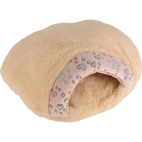 Sac de couchage pour chat, lit pour chat avec capuche, doux et auto-chauffant pour chaton S (1/5)
