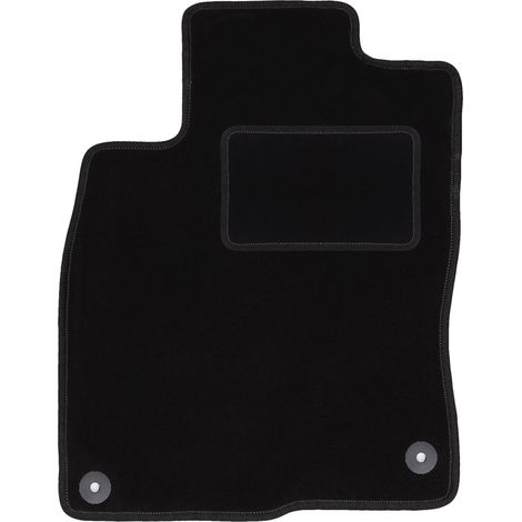 Tapis de sol conducteur en velours pour : Honda Civic X hatchback (2017-) noir