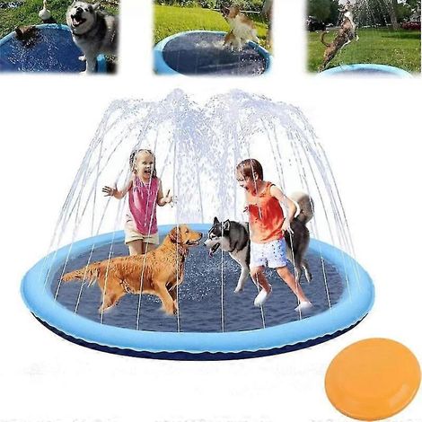Tapis de pulvérisation d'eau pour animaux de compagnie en PVC épais et résistant (1/5)