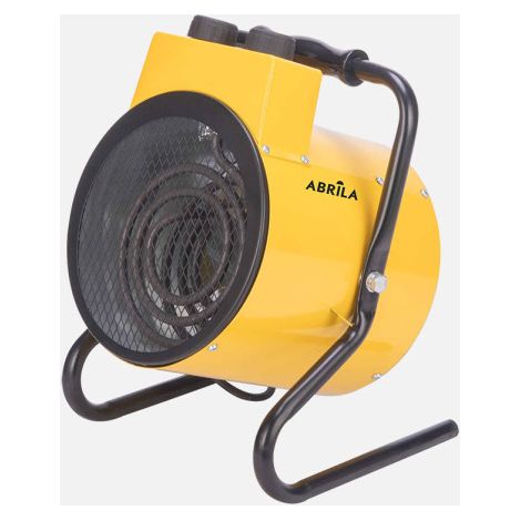 Fabrilamp Termoventilador Industrial Acero Inoxidable DIVITY 2000W Amarillo – Termostato Regulable, Seguridad, Asa Robusta – 33x24x22,5 cm