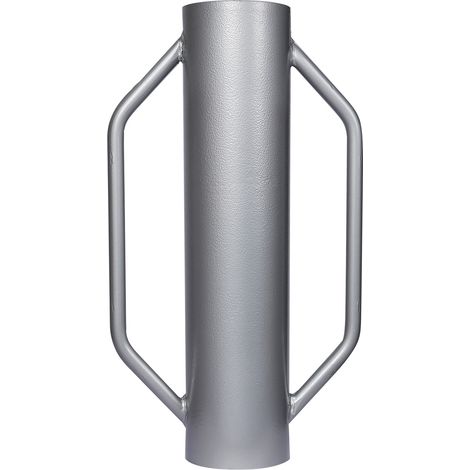 Wiltec – Pilon à poteau en acier Q235 – Ø 14 cm – 13,5 kg – Poignées ergonomiques pour guidage précis – Compactage sol et enfoncement de piquets