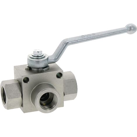 3-Wege-Kugelhahn BKR-3L-DN 6 G1/4" 45L (1/4)