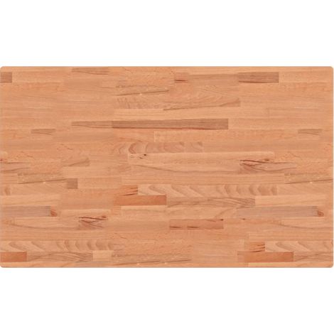 Maison Exclusive - Piano Tavolo 100x60x2,5cm Rettangolare Legno Massello di Faggio