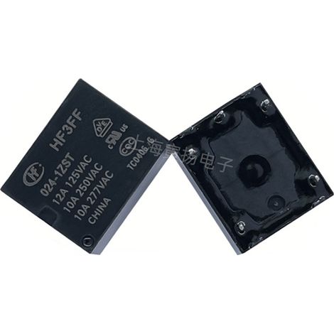 HF3FF/024-1ZST 24V DC 12A einpoliger Schalter, neu und original, Xiamen Hongfa HF-Signalrelais