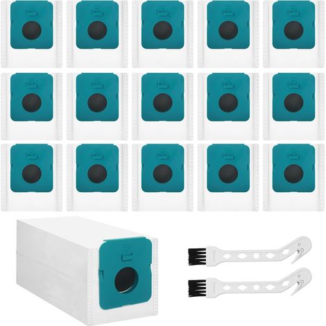 Lot de 16 sacs à poussière pour Samsung Bespoke Jet VCA-ADB95 Clean Station, filtration multicouche de la poussière Compatible avec les accessoires pour aspirateurs Clean Station (1/5)
