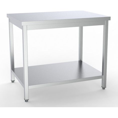 Plan de travail avec étagère démontable - Combisteel (1/2)