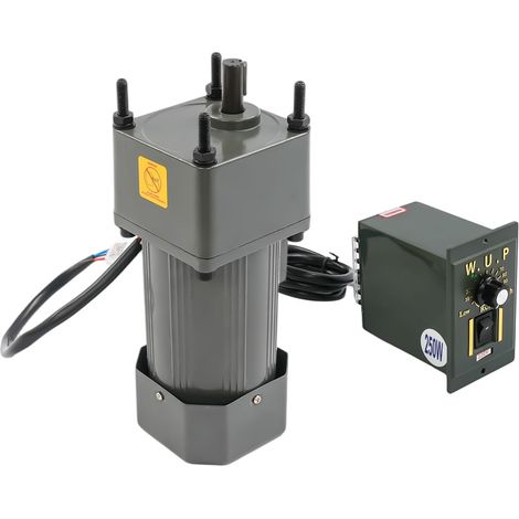 M250-402 Moteur électrique à engrenages à faible vitesse 250 W 220 V CA Moteur électrique pour barbecue à couple élevé 0-135 tr/min Moteur à engrenages Moteur réducteur synchrone Réversible (1/5)