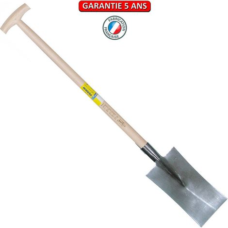 OUTILS PERRIN Louchet maçon de 30 cm - manche béquille fraisée 80 cm (1/2)