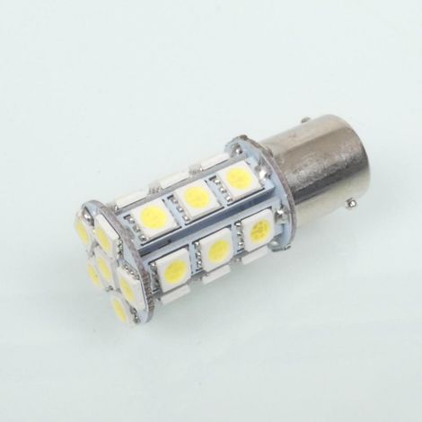 Ampoule LED 12V blanche culot BA15S 280 lumens RMS pour moto auto (1/3)