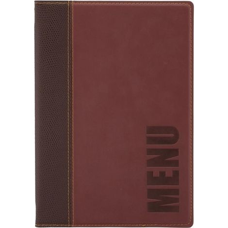 Protège-menu Tendance format A5 couleur bordeaux - Securit (1/5)