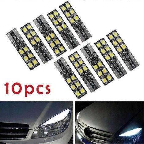 Lot de 10 ampoules LED sans erreur pour feux de position de phares Mercedes-Benz W204 C300, C350 (1/5)
