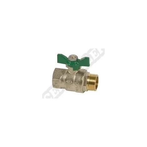 Ventil sfera 3/8 Zoll Messing vernickelt doppelte Dichtung