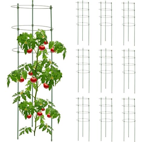 Juego de 10 soportes para plantas de 90 cm