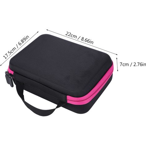 Boîte de rangement pour broderie diamant (30 emplacements), accessoires et outils de peinture diamant, rose rouge (1/5)