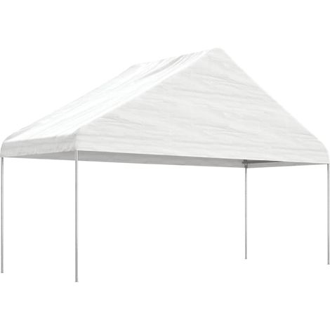 Maison Exclusive - Gazebo con Tetto Bianco 4,46x5,88x3,75 m in Polietilene