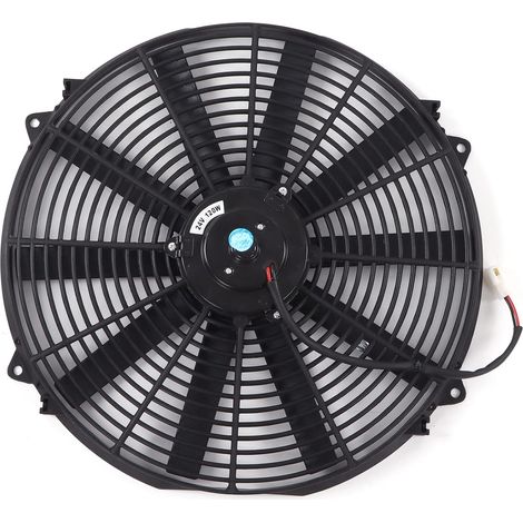 Ventilateur de Radiateur électrique, Radiateur électrique Ventilateur de Refroidissement du Ventilateur de Radiateur en Plastique avec Pince de Retenue pour Camion de Voiture RV (1/4)