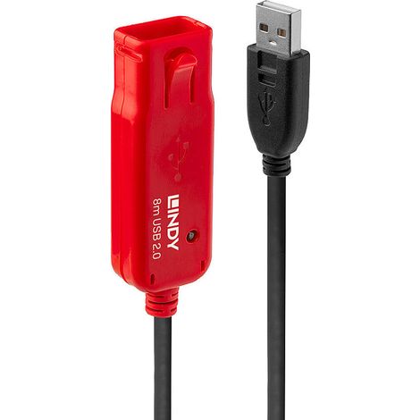 Cable de extensión activo USB 2.0 Lindy de 8 m, 42780