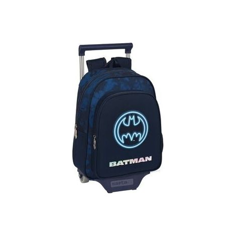 Mochila Escolar con Ruedas Batman Legendary Azul marino 27 x 33 x 10 cm
