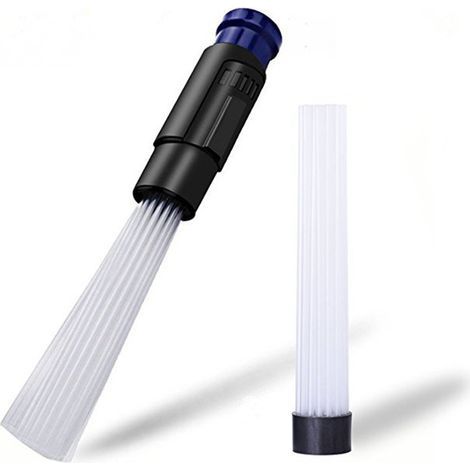 Tubes de paille vides multifonctions, 2 pièces, brosse anti-poussière, accessoire universel Portable adapté à la feuille de nettoyage de la maison (1/5)