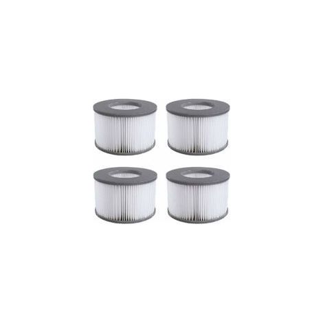 Lot de 4 filtres de rechange Mscomft pour filtres de spas MSPA - Cartouches filtrantes pour spas et piscines gonflables - Modèle 2020 (1/5)