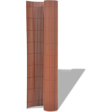 Maison Exclusive - Gartenzaun Braun 150 x 500 cm PVC (1/5)