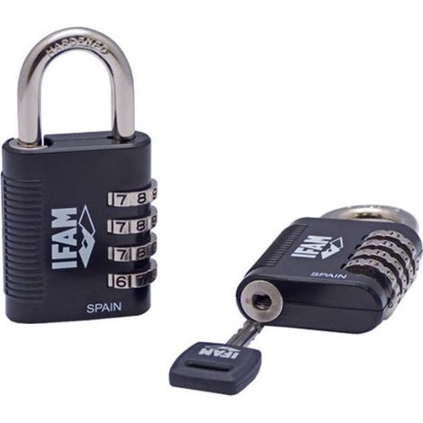 Cadenas à combinaison avec clé passe IFAM R4MK (1/3)