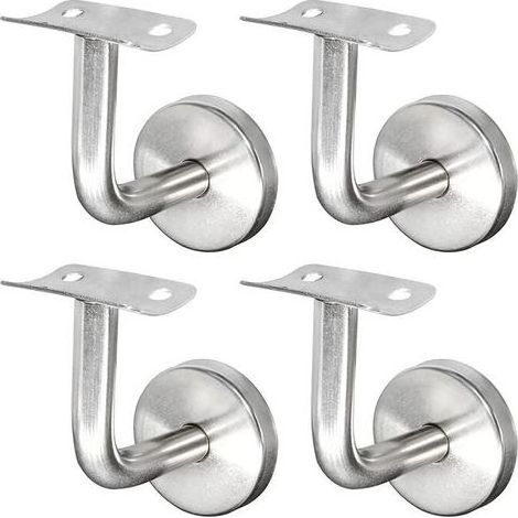 Handlaufhalterung aus Edelstahl 304 für Treppengeländer, Wandhalterung, Holzgeländer, Silber (4 Stück) (1/4)