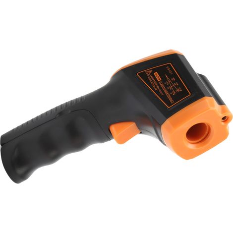 Thermomètre infrarouge industriel GM320S avec affichage LCD et pistolet de mesure orange (1/5)