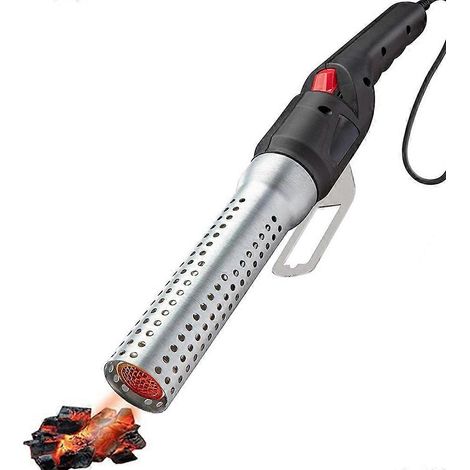 Allume-barbecue électrique à charbon de bois, allumage ultra-rapide, pour barbecue intérieur et extérieur, avec ventilateur et cheminée.-AquaForge