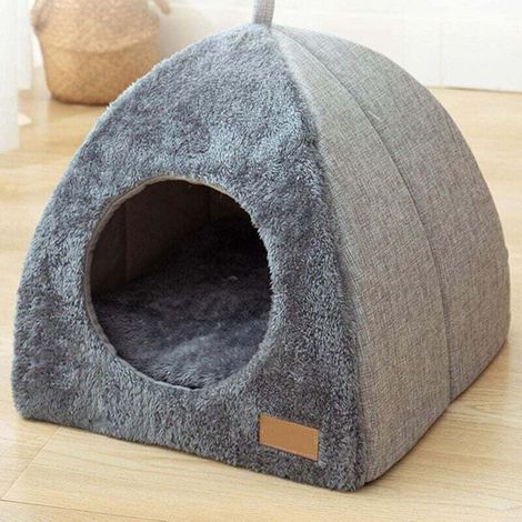 Nid De Chat, Niche De Chat Interieur, Lit Chat Intérieur, Maison De Chat, Tente De Chat De Lit De Chaton, Lit De Grotte pour Chien De Compagnie, Lit D'igloo De Tente pour Chats/Petits Chiens