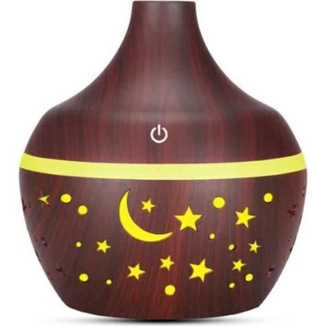 Bardusch-Couleur Humidificateur d'Air USB de 300ml, Diffuseur d'Huile Essentielle et d'Arôme Ultrasonique de Grain (1/4)