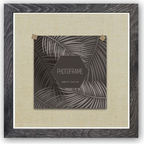 Cadre Photo en Bois Gris foncé pour 1 Photo 10 x 10 ou 15 x 15 cm