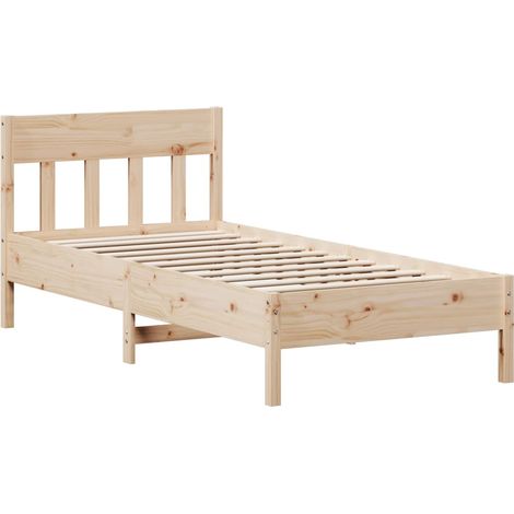 Maison Exclusive - Letto senza Materasso 75x190 cm in Legno Massello Pino