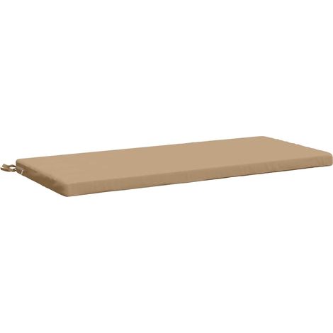 Cuscino per panchina SOEST 100% Poliestere Sabbia vidaXL
