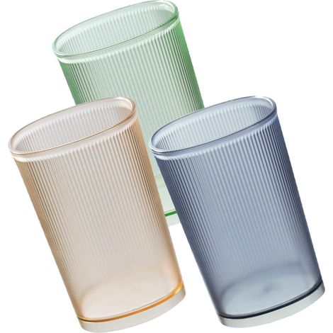Gobelet de Bain de Bouche 500ml Lot de 3 en Pet Transparent (1/5)