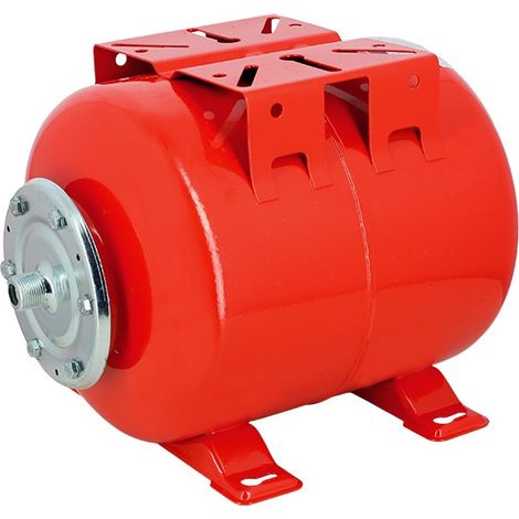 Réservoir à vessie 50L horizontal – Pression max 10 bars – Raccord mâle 1'' – Membrane butyle pour réserve d'eau fiable (1/2)