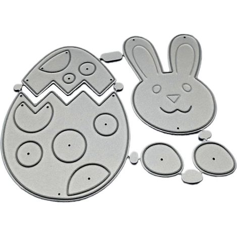 Stanzformen für Osterhasen-Ei aus Metall, Schablone zum Selbermachen von Scrapbooking-Alben und Papierkarten