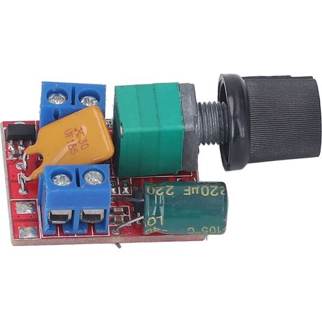 Régulateur de vitesse moteur DC avec fusible auto-récupérable variateur PWM 1%-100% pour éclairage DEL 90W (1/5)