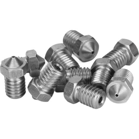 Buse de filage en acier inoxydable 0.8mm - Conception incurvée pour durabilité et précision optimale (1/5)