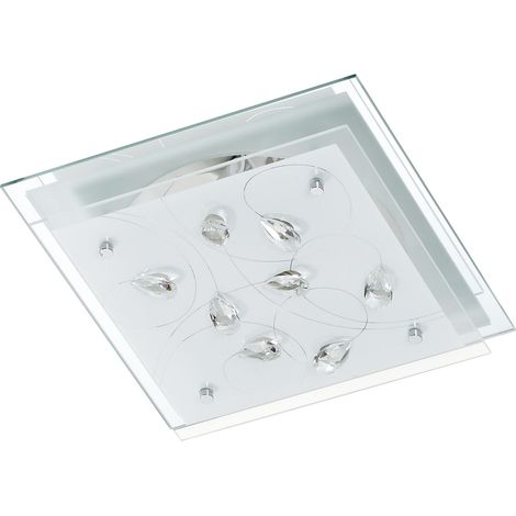 Plafón RUSKY 32x32cm cristal deco (1/2)