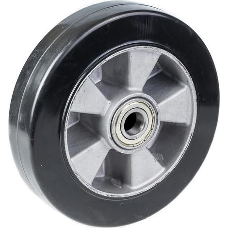 Wheel - Rubber - 200 mm - Aluminum - Capacity 450 kg - Hardness 75A